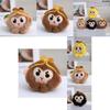 Charming Monkey Plush Toy Sun Wukong Keychain Adorable Decor Soft Pp Cotton Material