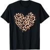 Футболка с принтом животных Wild At Heart, Любовь гепарда и леопарда, Унисекс графический топ