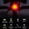 6 Modes Bicycle Brake Sensing Rear Bike Light Intelligent Brake Tail Lamp  Nightrider