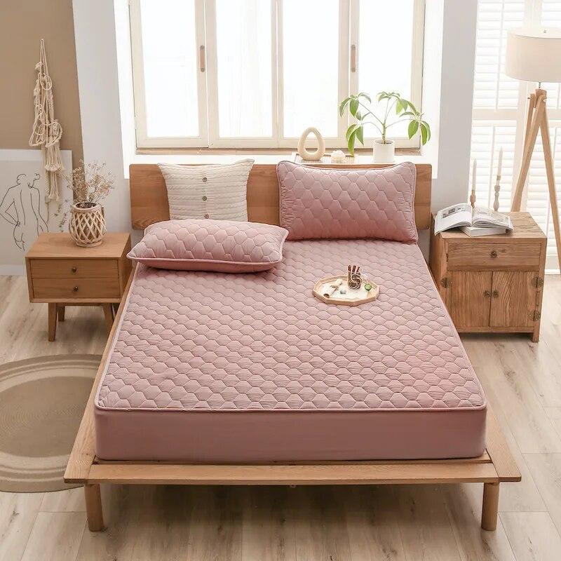 Водонепроницаемая простыня, защитный чехол для матраса, стеганый, толстый, удобный, дышащий, впитывающий пот, 90, 105, 120, 135, 160, 180, 200