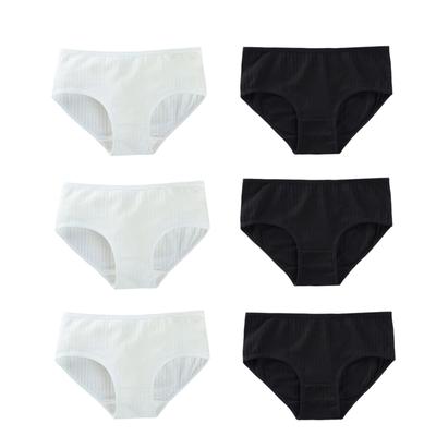 6 шт. трусы для девочек, нижнее белье из хлопка/спандекса, боксеры для подростков, маленьких детей 10-16 лет