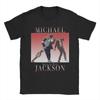 Мужская футболка Michael Jackson Король Поп-музыки 100% Хлопок Топы Крутые Футболки с Коротким Рукавом с Круглым Вырезом Новое Поступление Футболка