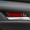 Наклейка из настоящего мягкого углеродного волокна для Mazda 3 2019-2025/CX-30 2020-2025 LHD RHD Автомобиль Внутренняя панель чаши двери Внутренняя отделка Аксессуары