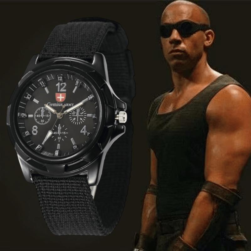 Watches Men Top Casual Military Quartz Sport Wristwatch Soft Nylon Band Male Clock Watch relogio masculino