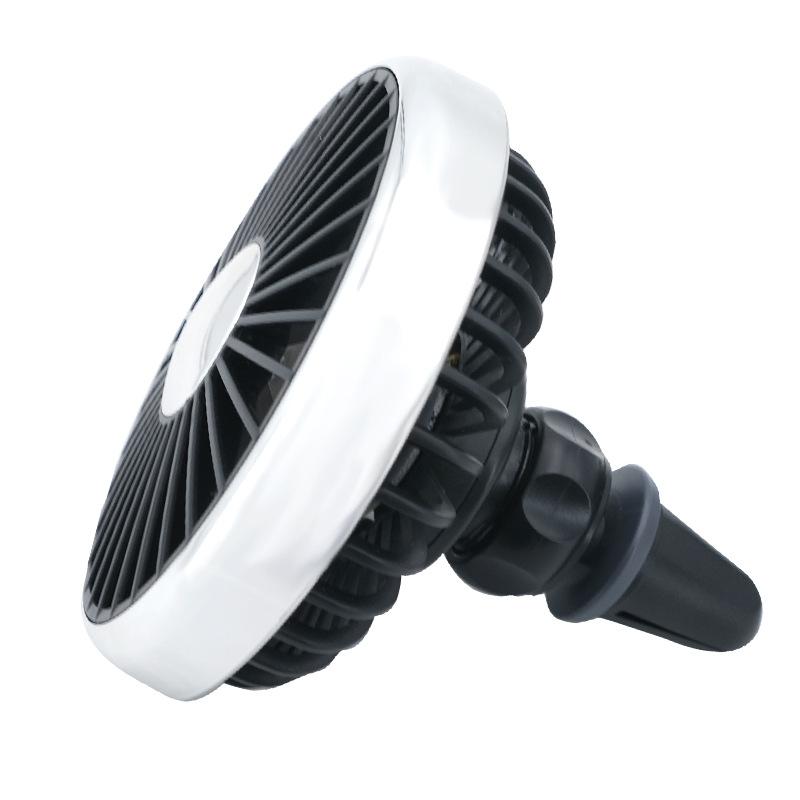 Creative Lighting Small Fan Air Outlet USB Plug-In Cooling Fan for Car 360 Rotatation 3 Speed Wind Car Airvent Fan Car Cooler