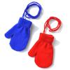 Warm Knitted Gloves With Lanyard Winter Mittens Cute Warm Baby Gloves