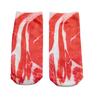 Pair of Funny Meat Bacon Slice Sock