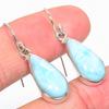 Серьги из чистого серебра 925 пробы с драгоценным камнем Natural Republic Larimar, 1,50 дюйма, z4Q35