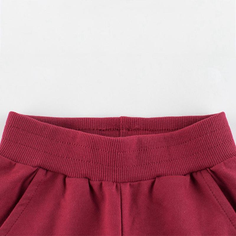 Повседневные брюки для детей 1–9 лет, детские однотонные брюки с эластичной резинкой на талии