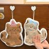Мультяшное кошачье полотенце для рук, Быстросохнущее милое кошачье полотенце, Многофункциональное креативное двухслойное толстое полотенце для кухни, дома