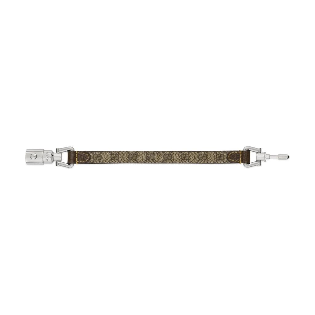Gucci Piston-closure leather bracelet Unisex 759957-IAADV-8489