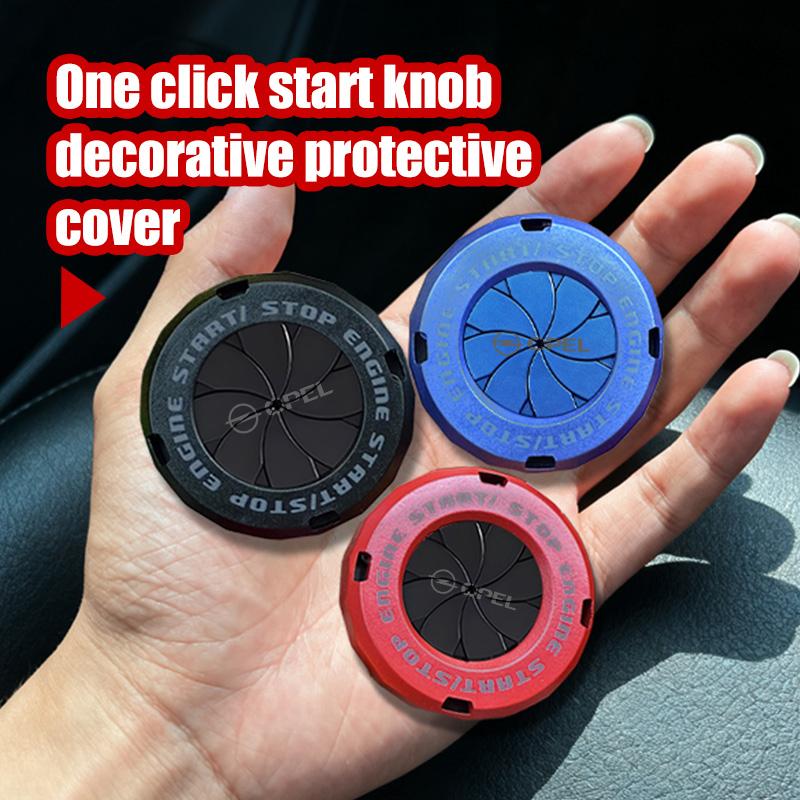 For Opel Car Engine Start Stop Button Cover Car Interior Ignition Start Switch Knob Protective Cover Corsa D Astra G H J K F