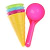 5Pcs Ice Cream Cone Scoop Sets Beach Sand Toys Kids Summer Play Game Gift
