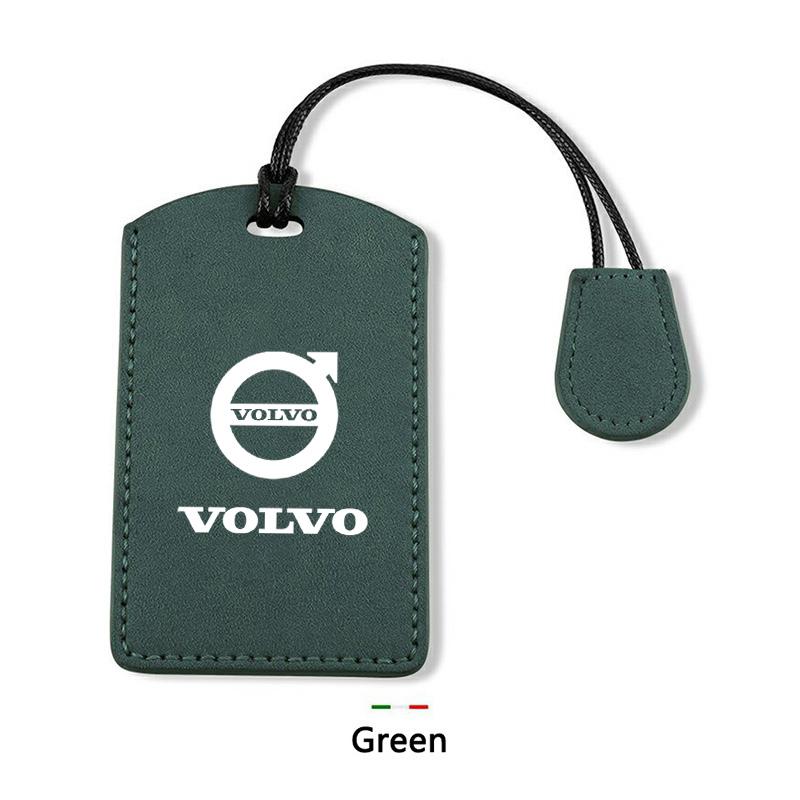 Замшевый кожаный чехол-держатель с NFC-ключом для автомобиля, полностью закрывающий корпус, защитный аксессуар-брелок для Volvo EM90 EX30 2024 Polestar