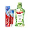 Набор зубной пасты против кариеса с отбеливающим эффектом и ополаскивателя для полости рта с жасминовым зеленым чаем