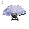 Bamboo Chinese Style Folding Fan Thickened Vintage Silk Folding Fan  Wedding Party