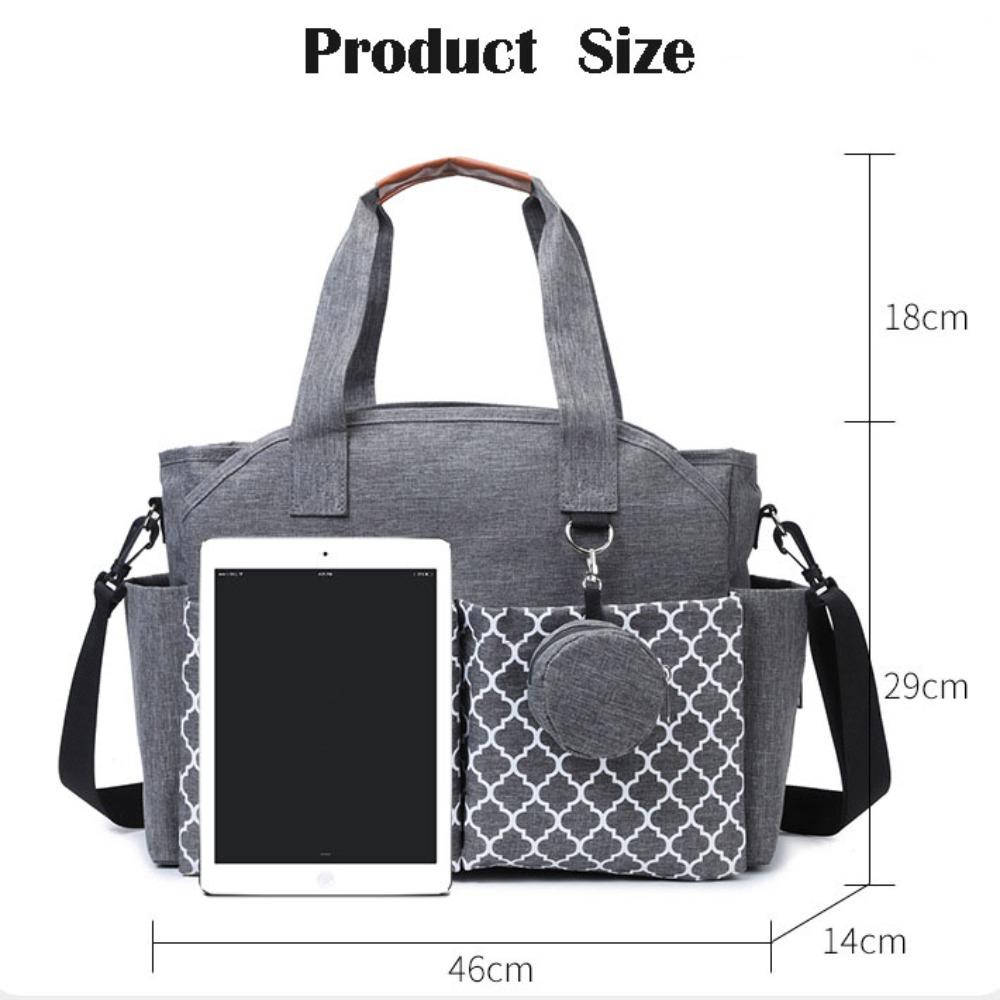 Large Capacity Baby Diaper Bag Multifunction Nappy Waterproof Bag  for Baby Care