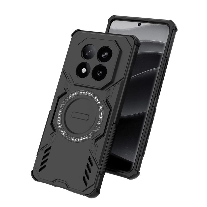 Бронированный противоударный чехол-защита для телефона Xiaomi Redmi Note 15 Pro Plus 5G 4G Note15 14 Pro+ Note15 Магнитная беспроводная зарядка