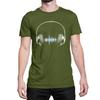 Mens Music T-Shirt HEADPHONES EQUALISER DJ Electronic Rock Rave Dance