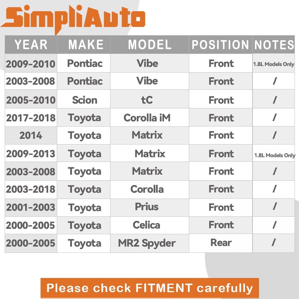 510070 Ступичный подшипник в сборе Совместим с Toyota Celica 2000-2005 / Toyota Corolla 2003- / MR2 Spyder 2000-2005 / Prius 2001-2003 / Scion TC