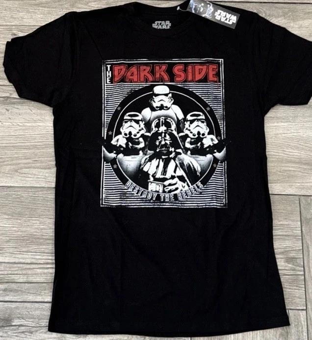 2017 Star Wars Darth Vader Destroy the Rebels Dark Side Licensed Tee Size Medium