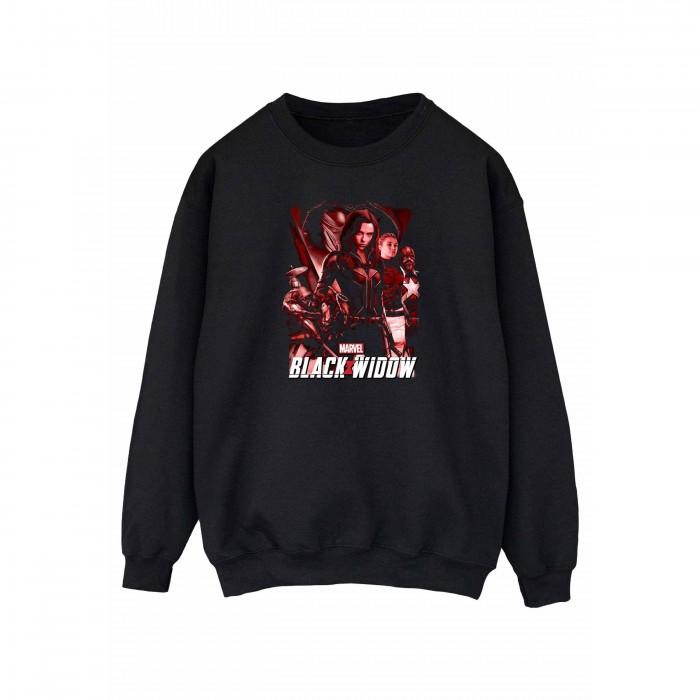 Marvel Womens/Ladies Black Widow Movie Red Group Sweatshirt