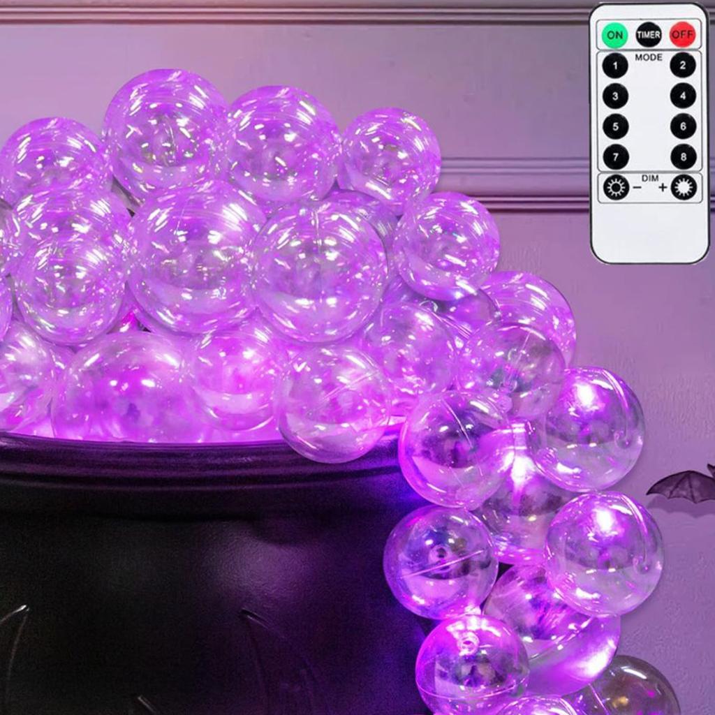 Halloween Witch Cauldron Bubble Bucket Decor With 8 Lighting Modes Remote Control For Spooky Party Decoration