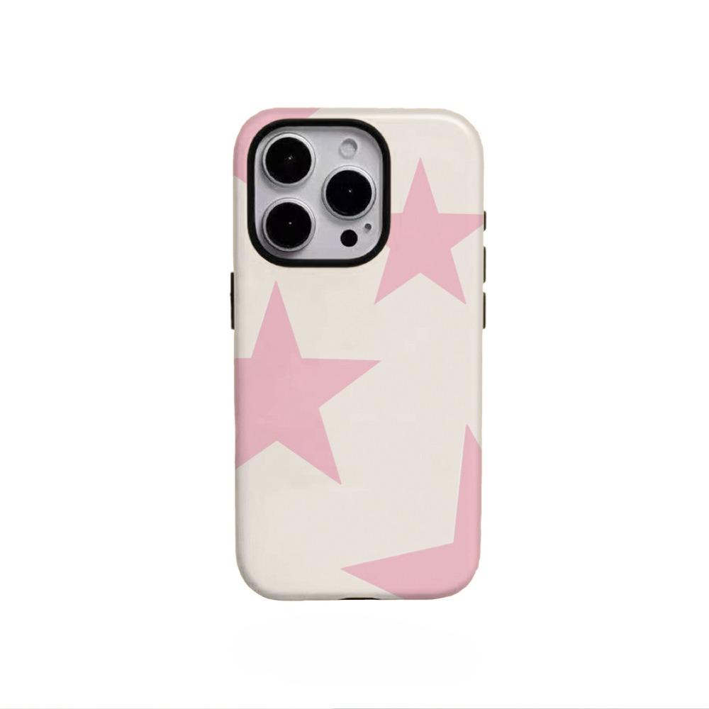Чехол для телефона 2-в-1 со звездным узором, подходящий для iPhone 17 16 15 14 13 12 11 Pro/Max/Plus, противоударная задняя крышка