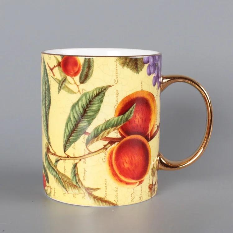 Кружка из костяного фарфора Креативная цветная чашка Чашка для послеобеденного чая Чашка для воды Кофейные чашки Керамическая чашка Чашки для молока Практичная кружка