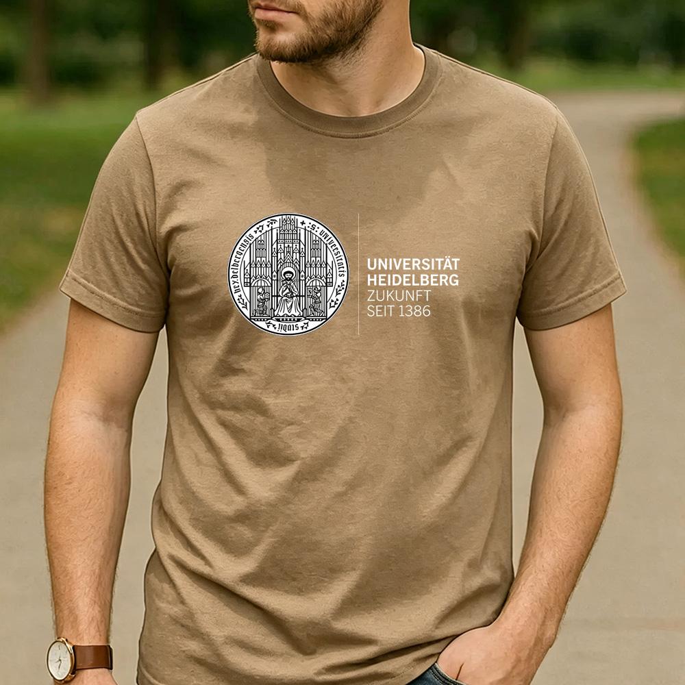 Vintage Retro Universitt Heidelberg Logo Cotton Graphic T Shirt Unisex Short Sleeve Alumni Graduate Holiday Graduation Gift Tee