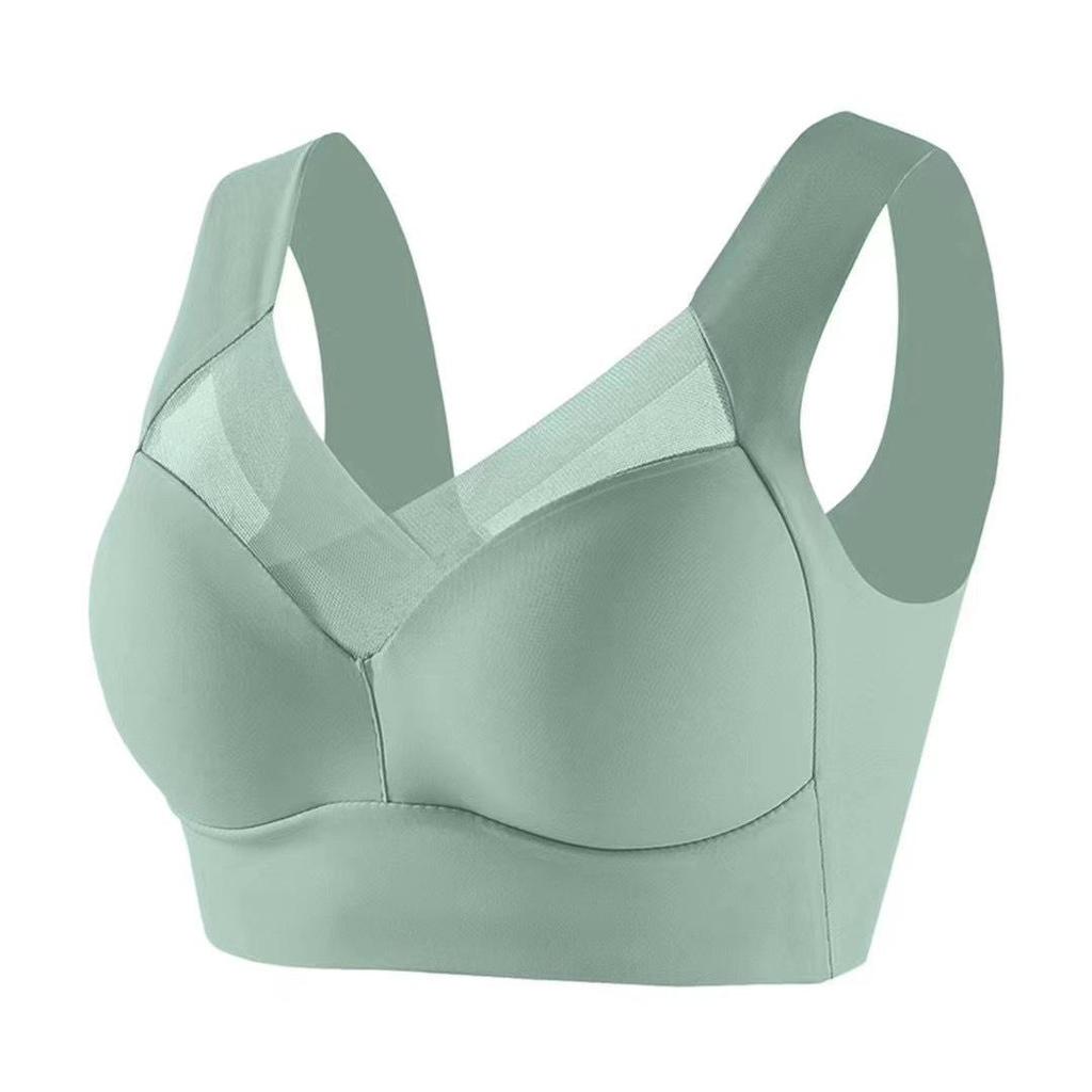 Seamless Silk Sports Bra: Anti-Sag, Fixed Cup, Wireless Design with Beautiful Back