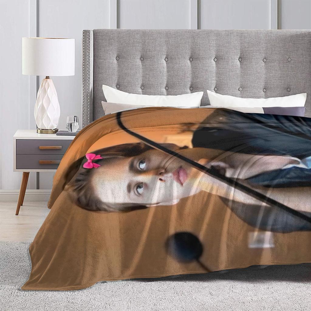 Персонализированный винтажный oversized плед с изображением Билла Скарсгарда, гипоаллергенный, подходит для всех сезонов, многофункциональный,