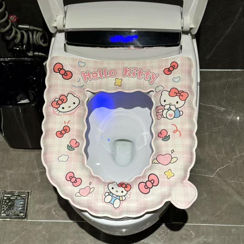 Утолщенная новая подушка для сиденья унитаза, универсальная для всех сезонов, бытовой ЕВА унитаз, милая водонепроницаемая самоклеящаяся, моющаяся