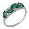 Nano Emerald Silver Ring (1987964)