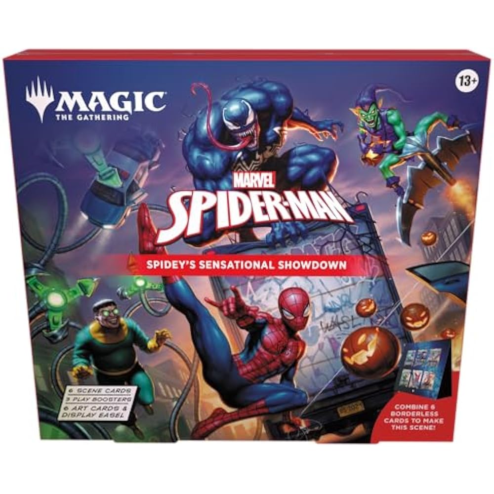 Магия: Сбор Marvel Человек-паук Сценарная Коробка Английский MTG Трека Wizards of the Coast SPM D4531...