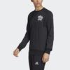 adidas Ювентус Футбольный спортивный пуловер Вязаная толстовка Мужские топы Черный FI4887