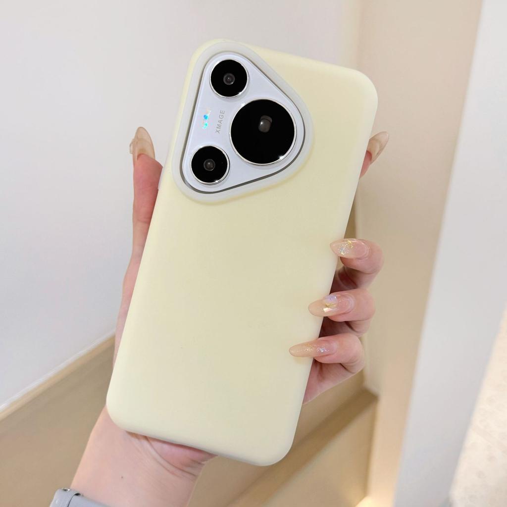 Жидкое желе подходит для чехла мобильного телефона Huawei Mate70Pro, простой однотонный чехол Mate60Pro, противоскользящая и противоударная защита