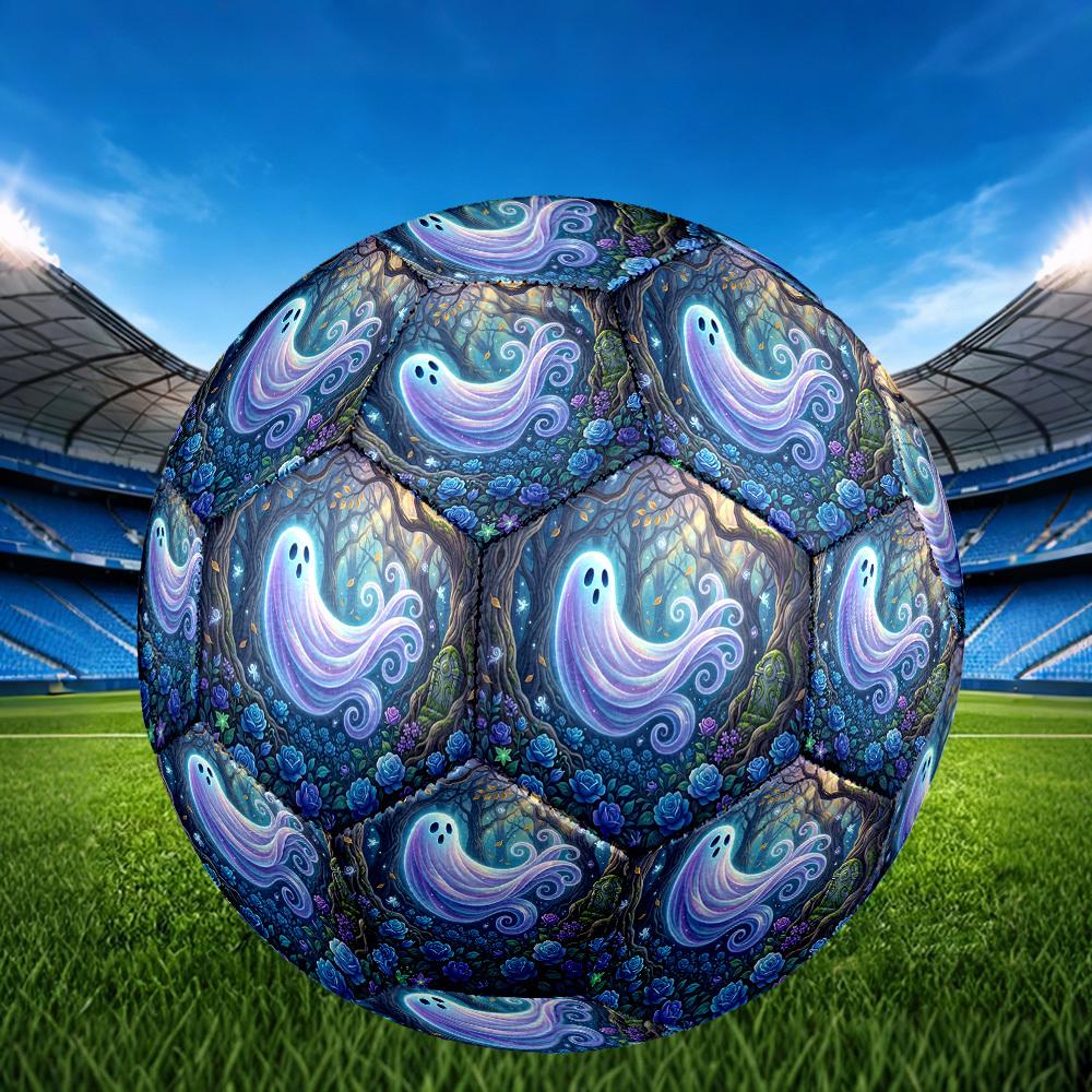 1pc Ghostly Forest Glow Durable Size 5 Soccer Ball Professional Match Training Football Indoor &Outdoor Sports Ball p60116