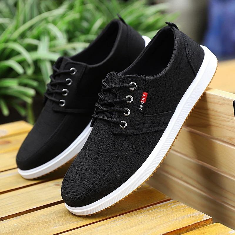 2025 Canvas Sneakers Men Vulcanized Odorless Oxfords Shoes Male Casual Breathable Trainers Sport Shoes Boys Student Plimsolls
