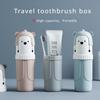 Travel Toothbrush Holder Cup Set Portable Large Capacity Toothpaste and Toothbrush Storage Box with Mouthwash Cup, Suitable for Travel Accessories Set