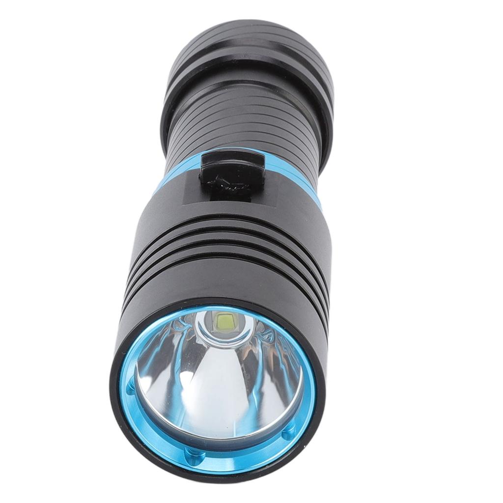 5000LM Diving Flashlight IPX8 100m Underwater Waterproof Infinitely Dimmable L2 LED Beads Scuba