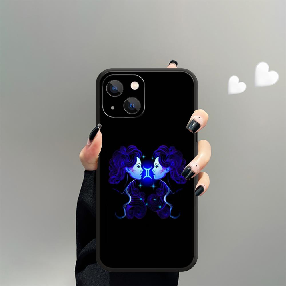 Constellations Zodiac Phone Case For iPhone Samsung Galaxy Redmi Xiaomi Note S A 16 15 14 13 12 11 20 21 22 23 53 54 Pro Plus Ultra Silicone Cover