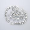 Трансграничные аксессуары для обуви: Серебряная цепочка-медведь, 3D цветы-туфли, Съемные пряжки