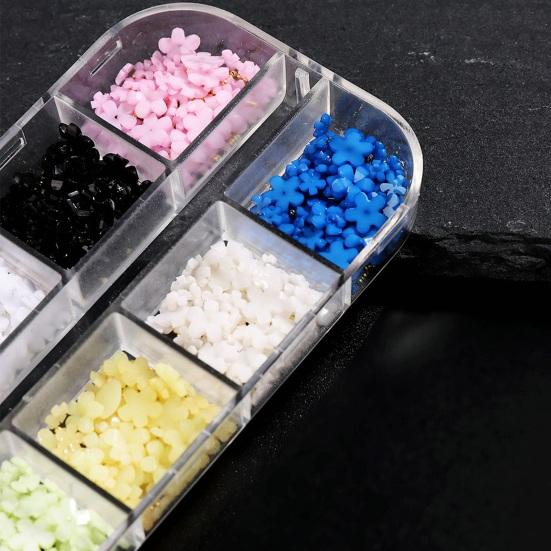 1 коробка, подвески для ногтей с 3D цветами, многофункциональные чехлы для телефонов с 12 сетками, поделки своими руками, принадлежности для дизайна ногтей для женщин