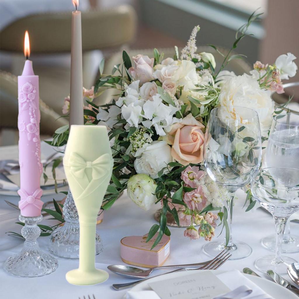 Wedding Theme Candle Silicone Mold Heat Resistant Pillar Candle Silicone Mold For Making Candle Soap Chocolate Baking