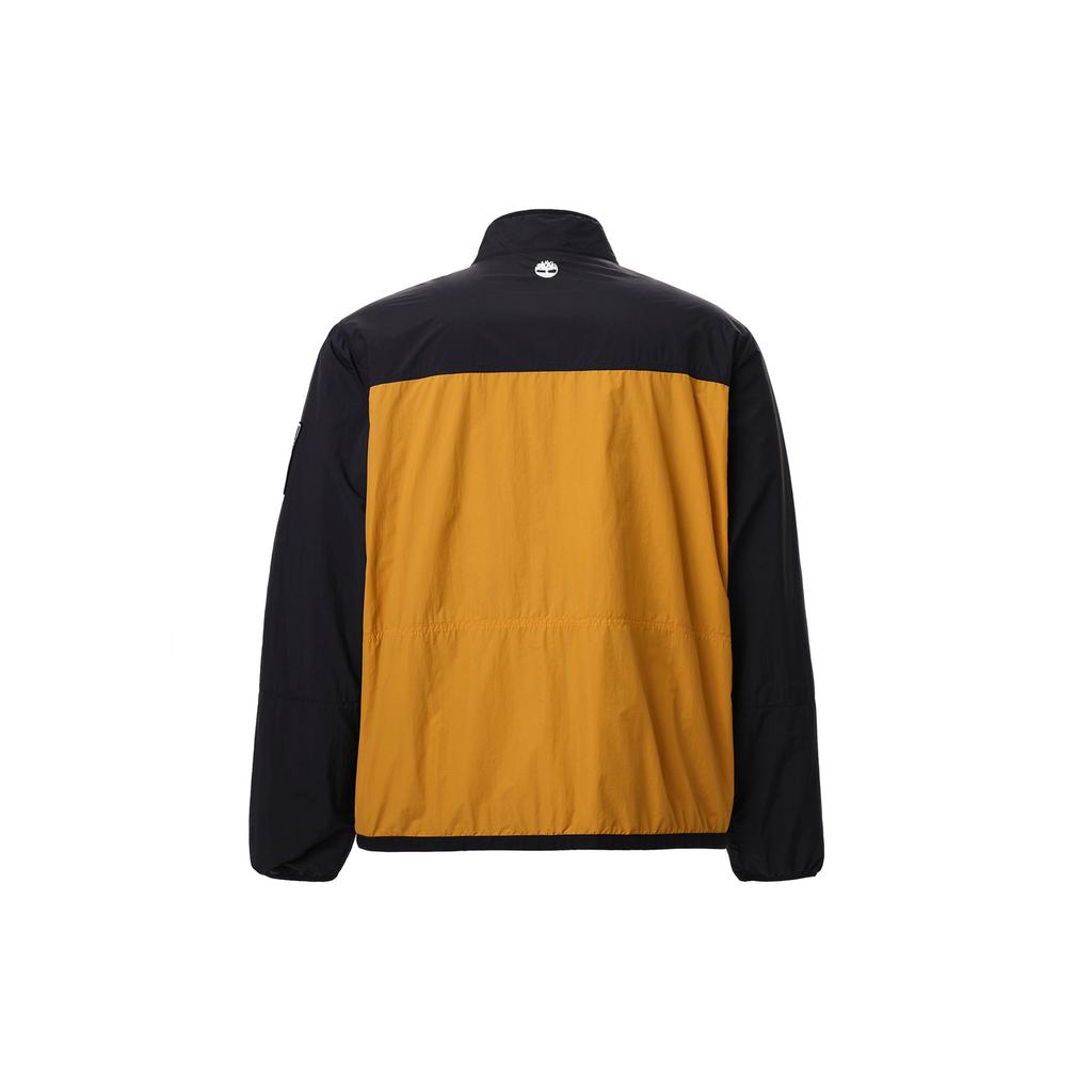 Timberland Двусторонняя спортивная куртка с цветными блоками и логотипом Мужские куртки Черный Пшеничный A22E5-P56