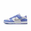 Nike Dunk Dreamy Ocean's Heart Slip Resistant Abrasion Resistant Low top Skateboard Shoes Unisex White Blue Silver DD1873-402(Team626-)