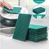 Eco-Friendly Double-Sided Scouring Pad for Kitchen, Pot, and Dish Cleaning - 8mm Thick