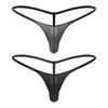 Mens T-Back Lingerie Thong Breathable Mesh Underwear Bikini Swimming Briefs