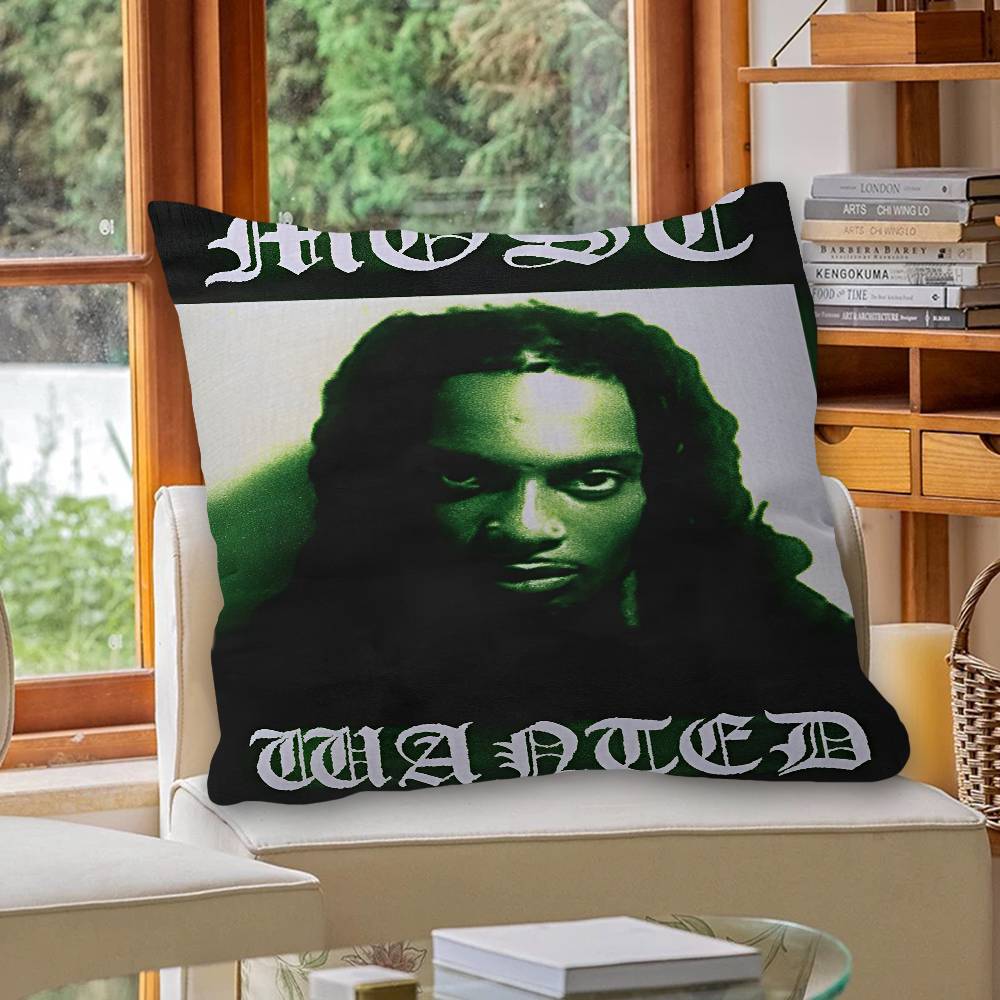 Модная Наволочка для Подушки с Изображением Рэпера P-Playboi C-Carti, Сшитый Счастливый Дракон, Чехол для Подушки на Диван, Декор для Комнаты, Подарок для Детей